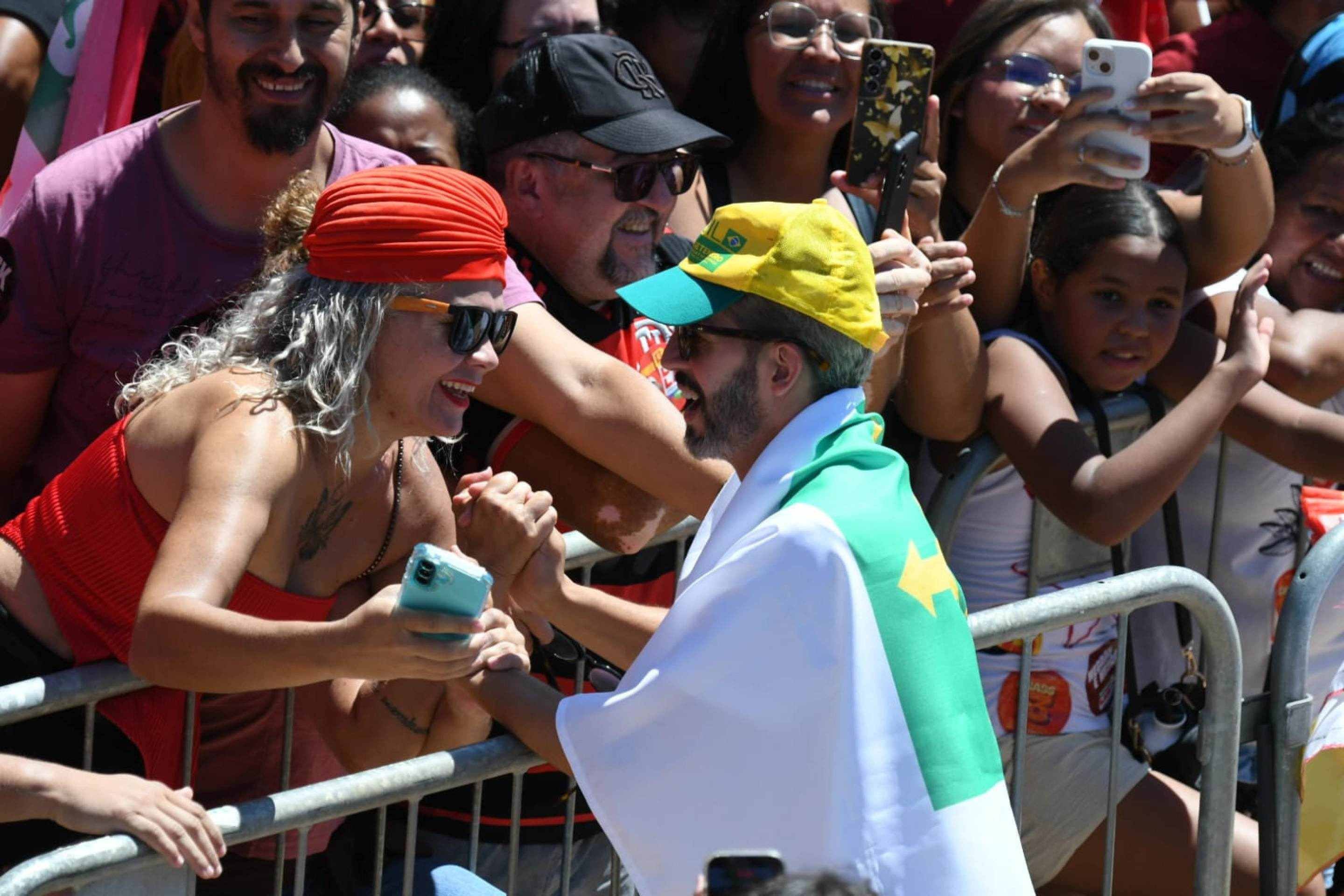 Lula e Grass em ato de campanha em Ceil&acirc;ndia