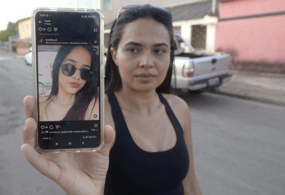 Vit&oacute;ria Rodrigues, cunhada da v&iacute;tima, conta que o casal foi alvejado dentro da casa -  (crédito: Matheus Oliveira/Especial CB) -Vit&oacute;ria Rodrigues, cunhada da v&iacute;tima, conta que o casal foi alvejado dentro da casa -  (crédito: Matheus Oliveira/Especial CB)
