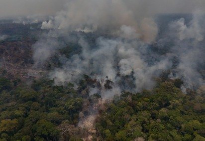 A região registrou 693 mil hectares de áreas desmatadas no ano passado, o menor índice da série histórica
 -  (crédito:  AFP) -A região registrou 693 mil hectares de áreas desmatadas no ano passado, o menor índice da série histórica
 -  (crédito:  AFP)