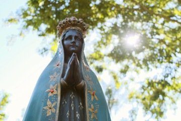 Anualmente, cerca de 12 milhões de romeiros visitam o Santuário Nacional Nossa Senhora da Conceição Aparecida, no município de Aparecida (SP) -  (crédito: Getty Images)