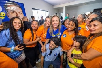 Celina no encontro de mulheres em Ceilândia -  (crédito: Foto: Guilherme Gomes)