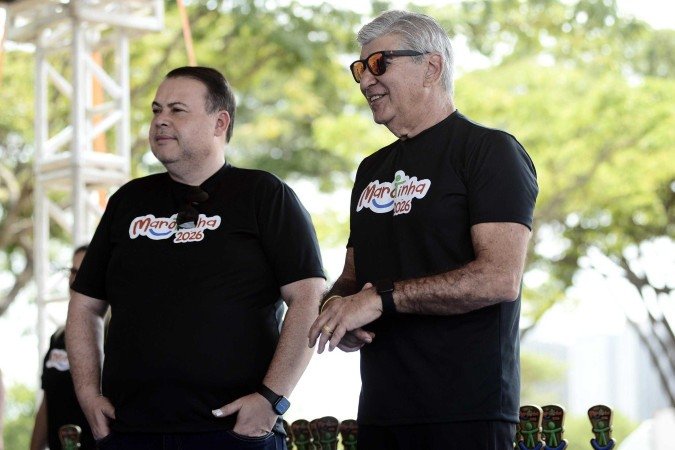   Deputado federal J&uacute;lio Cesar e Miguel Jabur na premia&ccedil;&atilde;o da Marotinha 2026