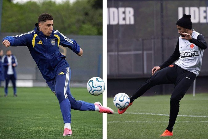 Retrospecto dimensiona a missão: cruzmaltino jamais venceu os argentinos em duelos da Conmebol. Foram duas derrotas e dois empates - (crédito: Divulgação/Boca Juniors e Matheus Lima/Vasco) Retrospecto dimensiona a missão: cruzmaltino jamais venceu os argentinos em duelos da Conmebol. Foram duas derrotas e dois empates - (crédito: Divulgação/Boca Juniors e Matheus Lima/Vasco)