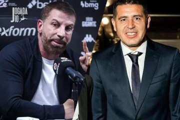 Pedrinho e Riquelme atuais presidente de Vasco e Boca, respectivamente -  (crédito: Fotos: Dikran Sahagian/Vasco e reprodução/instagram)