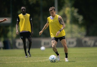 Campeão da Libertadores pelo Galo em 2013, Bernard busca mais uma taça -  (crédito: Pedro Souza/Atlético) -Campeão da Libertadores pelo Galo em 2013, Bernard busca mais uma taça -  (crédito: Pedro Souza/Atlético)