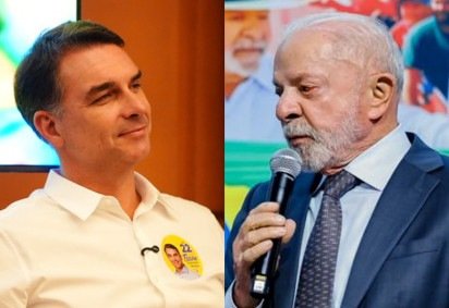 A primeira pesquisa do segundo turno entre Flávio e Lula prevê a realização de 2.154 entrevistas  -  (crédito: Vittor Sales e Ricardo Stuckert)