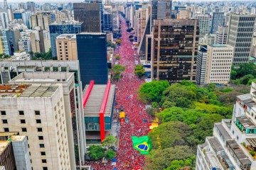 Ato de domingo na Paulista pela recondução do presidente foi considerado o maior da atual campanha eleitoral -  (crédito: Ricardo Stuckert/Campanha Lula)