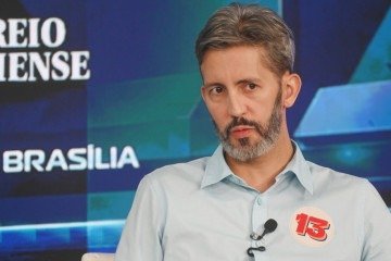  14/10/2026. Sabatina com candidato ao GDF  Leandro Grass.
       -  (crédito:  Ed Alves/CB/D.A Press)