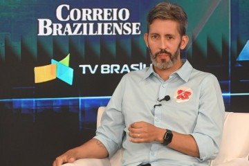  14/10/2026. Sabatina com o candidato ao GDF, Leandro Grass., no Estudio da TV Brasilia.
       -  (crédito:  Ed Alves/CB/D. A Press)