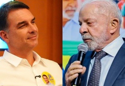 Fl&aacute;vio Bolsonaro (PL) e Lula (PT), cujas campanhas tiveram eventos vetados em universidades como Mackenzie e PUC-Rio para garantir a seguran&ccedil;a -  (crédito: Flickr/P&aacute;ginas das candidaturas) -Fl&aacute;vio Bolsonaro (PL) e Lula (PT), cujas campanhas tiveram eventos vetados em universidades como Mackenzie e PUC-Rio para garantir a seguran&ccedil;a -  (crédito: Flickr/P&aacute;ginas das candidaturas)