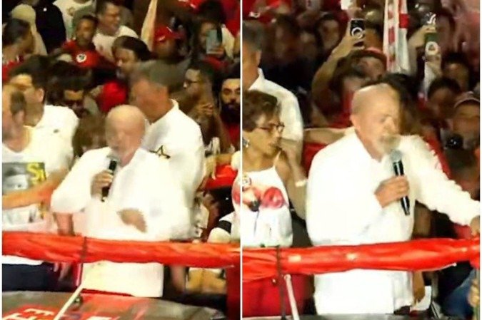 Manifestação ocorreu durante comício em Ipatinga, no Vale do Aço (MG) - (crédito: Reprodução/YouTube/Lula) Manifestação ocorreu durante comício em Ipatinga, no Vale do Aço (MG) - (crédito: Reprodução/YouTube/Lula)