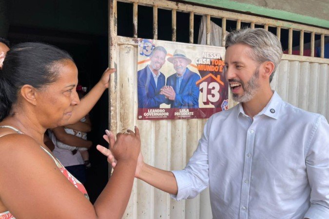 Leandro Grass aposta em casas de apoio para mobilizar eleitores no segundo turno
 -  (crédito: Davi Cruz/CB/DA Press)