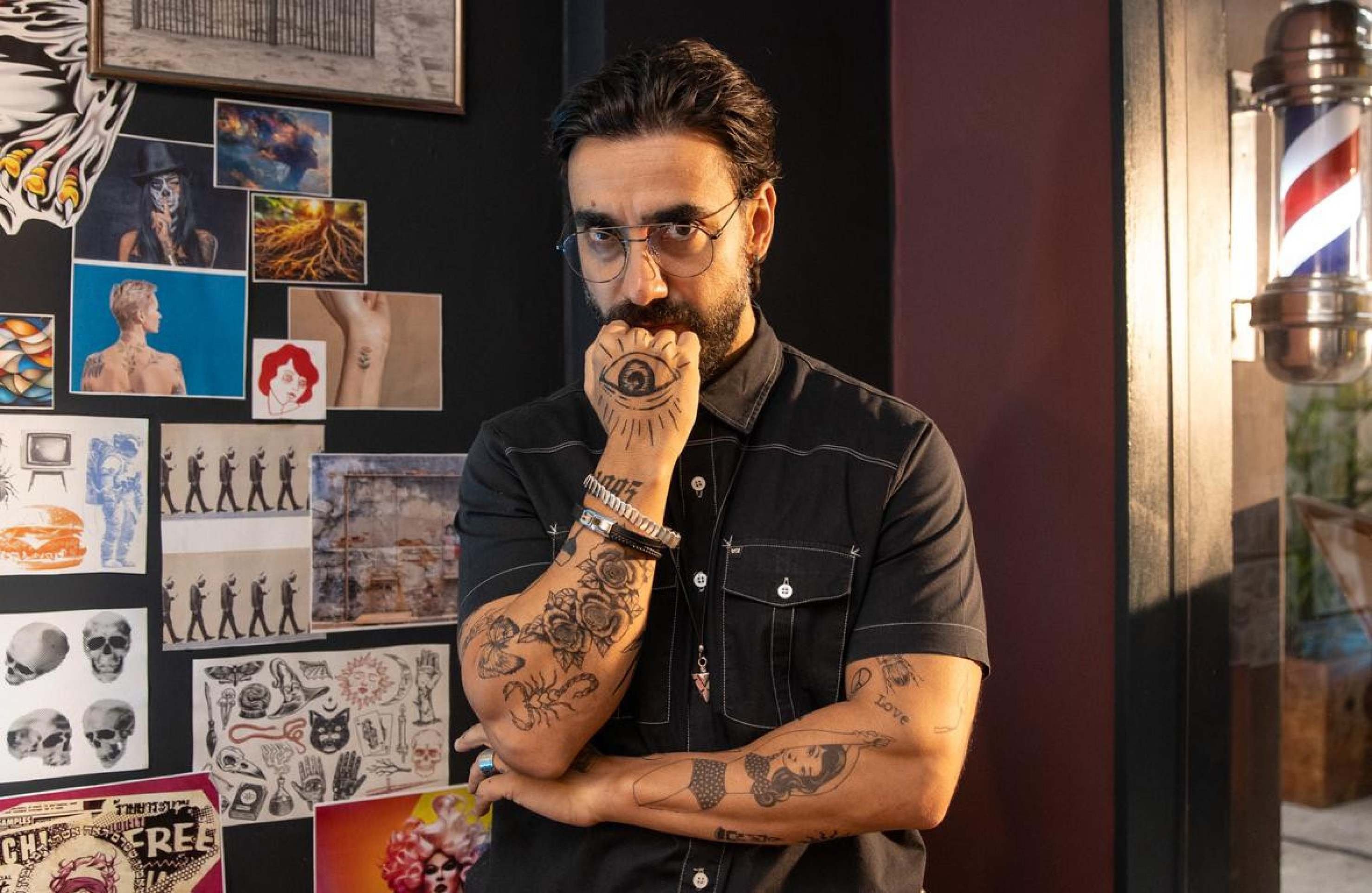 Gabriel Godoy vive um tatuador psic&oacute;logo em 