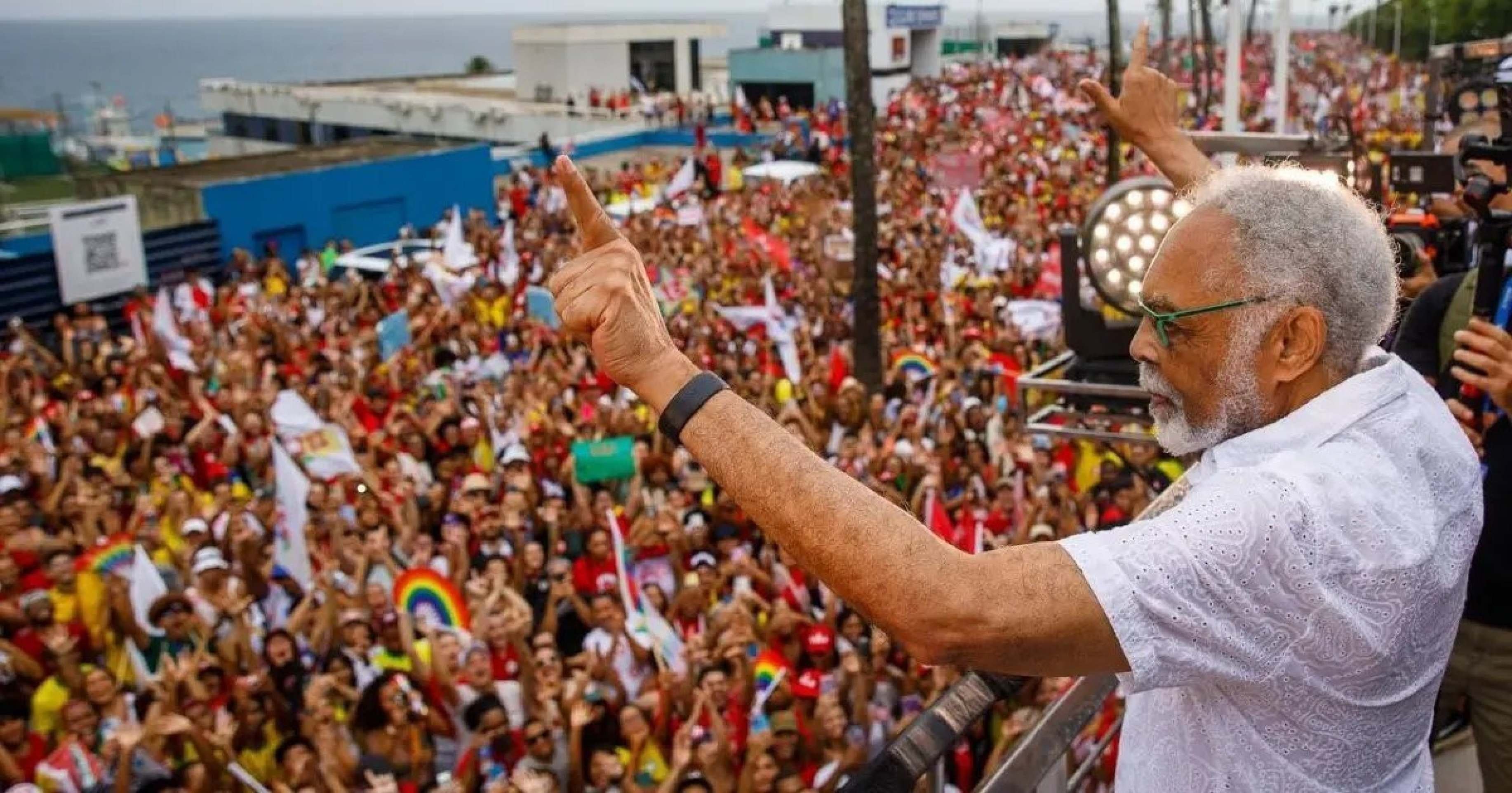 Mobiliza&ccedil;&atilde;o na capital baiana contou com a presen&ccedil;a de nomes expressivos da m&uacute;sica baiana, como Gilberto Gil