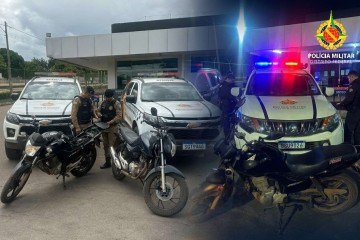 PMDF recupera três motos roubadas em ações em São Sebastião - (crédito: Divulgação/PMDF) PMDF recupera três motos roubadas em ações em São Sebastião - (crédito: Divulgação/PMDF)