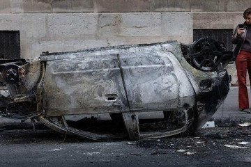 O prefeito conservador de Limoges, Guillaume Guérin, culpou o partido de esquerda radical LFI pelo caos em sua cidade. O partido nega a acusação -  (crédito: AFP via Getty Images)