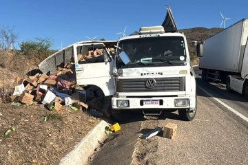 Motorista morre após saltar de caminhão em movimento - (crédito: Reprodução/PRF) Motorista morre após saltar de caminhão em movimento - (crédito: Reprodução/PRF)