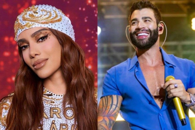 De Anitta a Gusttavo Lima, famosos entram na disputa entre Lula e Flávio Bolsonaro -  (crédito: Divulgação/Fred Othero | Reprodução Instagram)