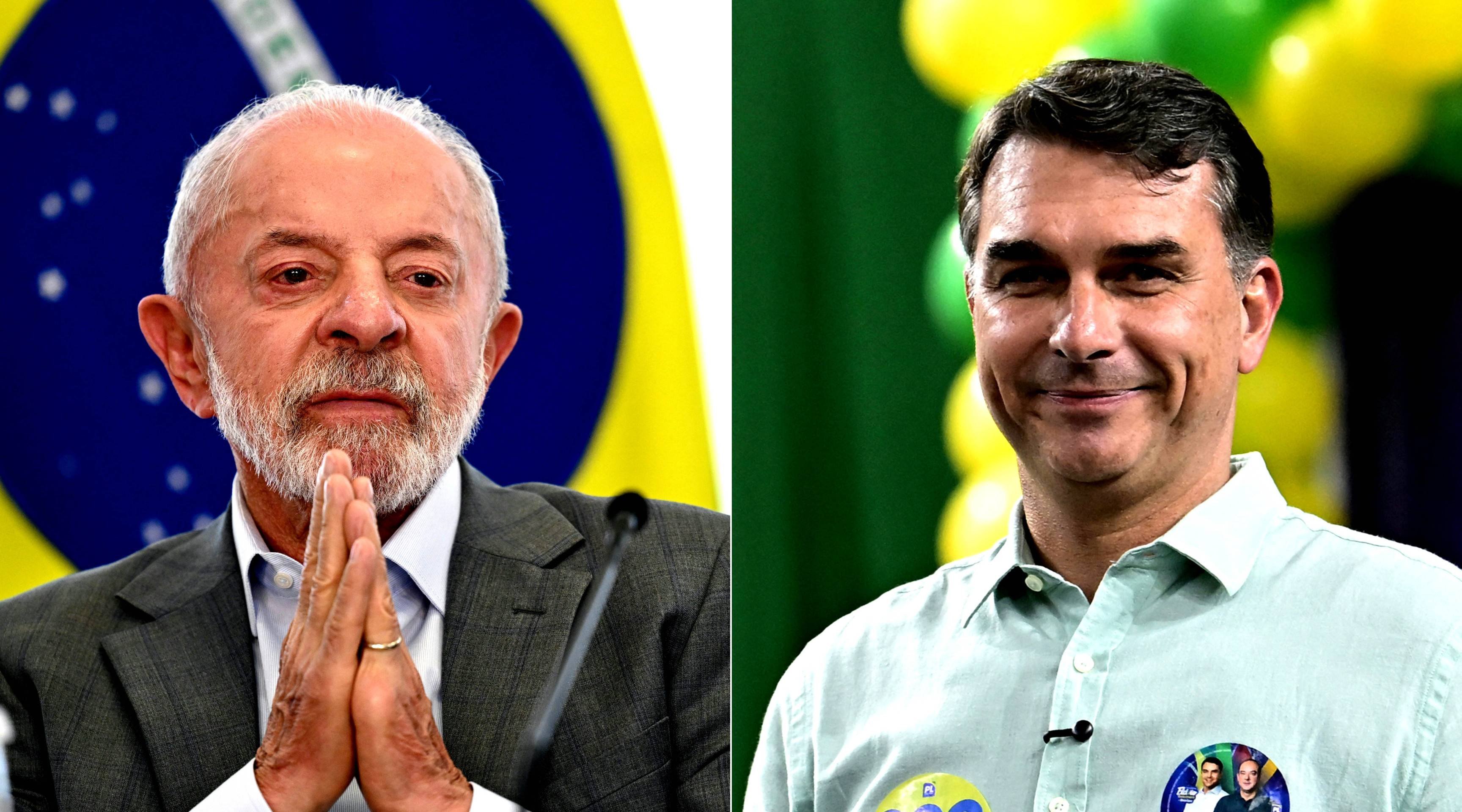 Empate técnico: Flávio tem 51% e Lula, 49% dos votos válidos, aponta Datafolha