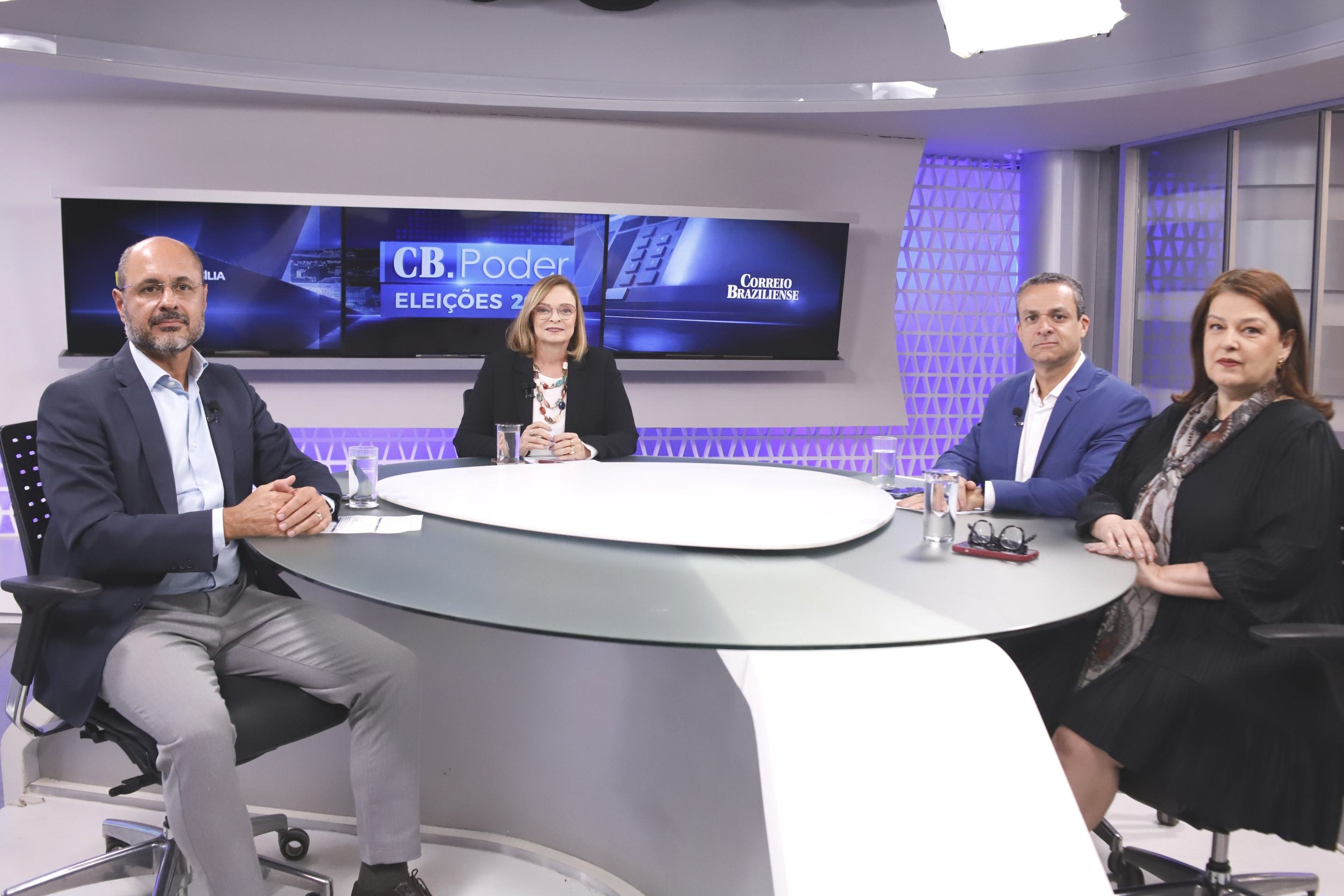  22.10.2026 Pedro Paulo Cardoso CB/DA Press. CB.Poder. Alexandre Garcia, CEO da OPINI..O Intelig..ncia Pol..tica, e Carlos Andr.. Machado, diretor de neg..cios da OPINI..O, s..o os entrevistados do CB.Poder Elei....es de hoje. Na bancada: Denise Rothenburg e Ana Maria Campos.
     -  (crédito:  Pedro Paulo Cardoso CB/DA Press)