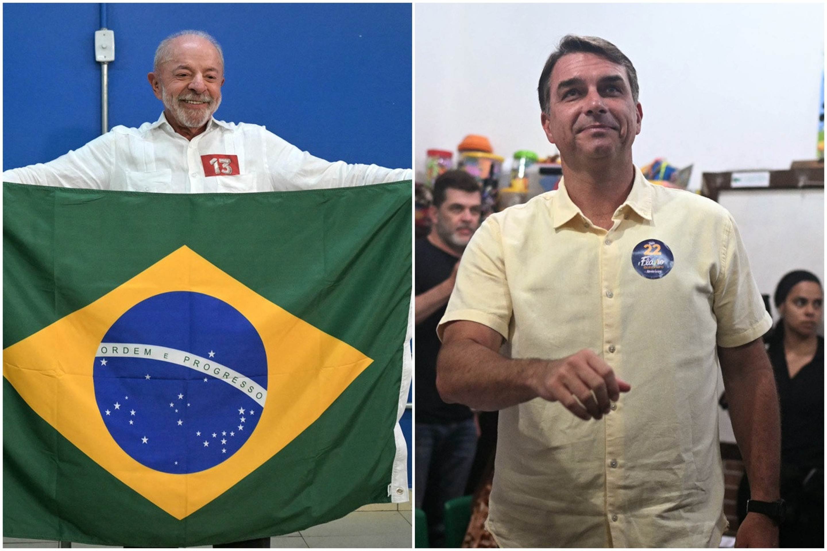 Diferença de votos entre Lula e Flávio foi maior do que a de 2022, com Bolsonaro