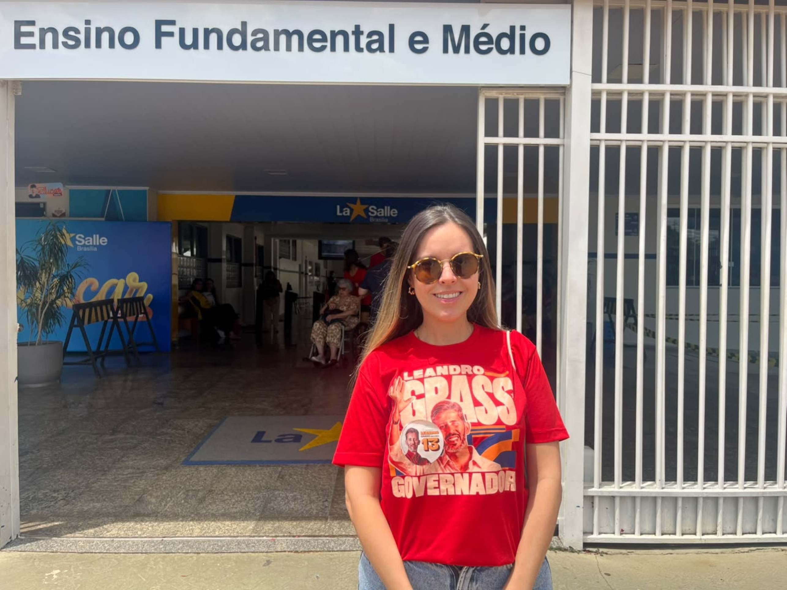 "Tranquilos de que estamos do lado certo" diz Marcela Sá, mulher de Grass
