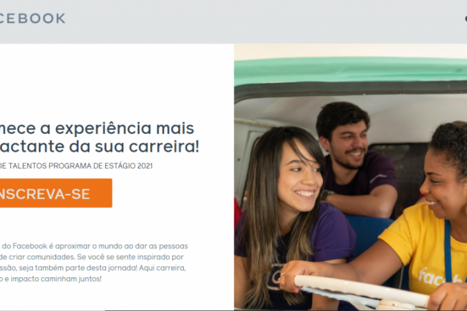 Facebook abre vagas de estágio e oferece diversos benefícios aos selecionados - (foto: Reprodução Facebook) Facebook abre vagas de estágio e oferece diversos benefícios aos selecionados - (foto: Reprodução Facebook)