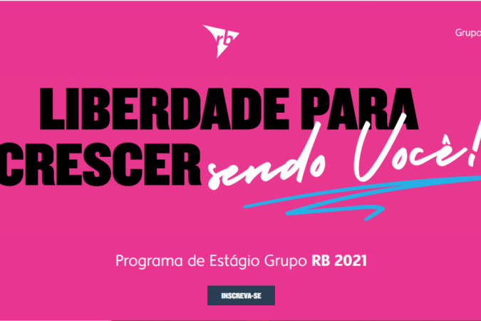 Multinacional abre inscrições para programa de estágio - (foto: Programa de Estágio 2021 Grupo RB) Multinacional abre inscrições para programa de estágio - (foto: Programa de Estágio 2021 Grupo RB)