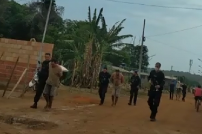 Presos foram recapturados em São Sebastião - (crédito: Material obtido pelo Correio) Presos foram recapturados em São Sebastião - (crédito: Material obtido pelo Correio)