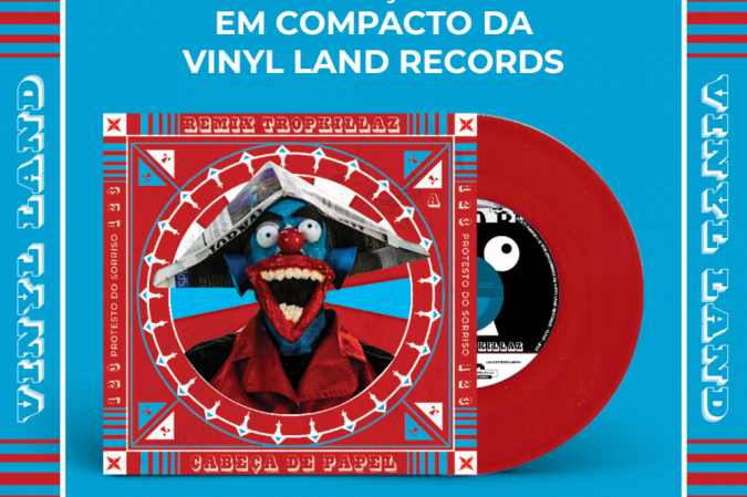 Compacto em vinil de 'Cabeça de papel'. 
