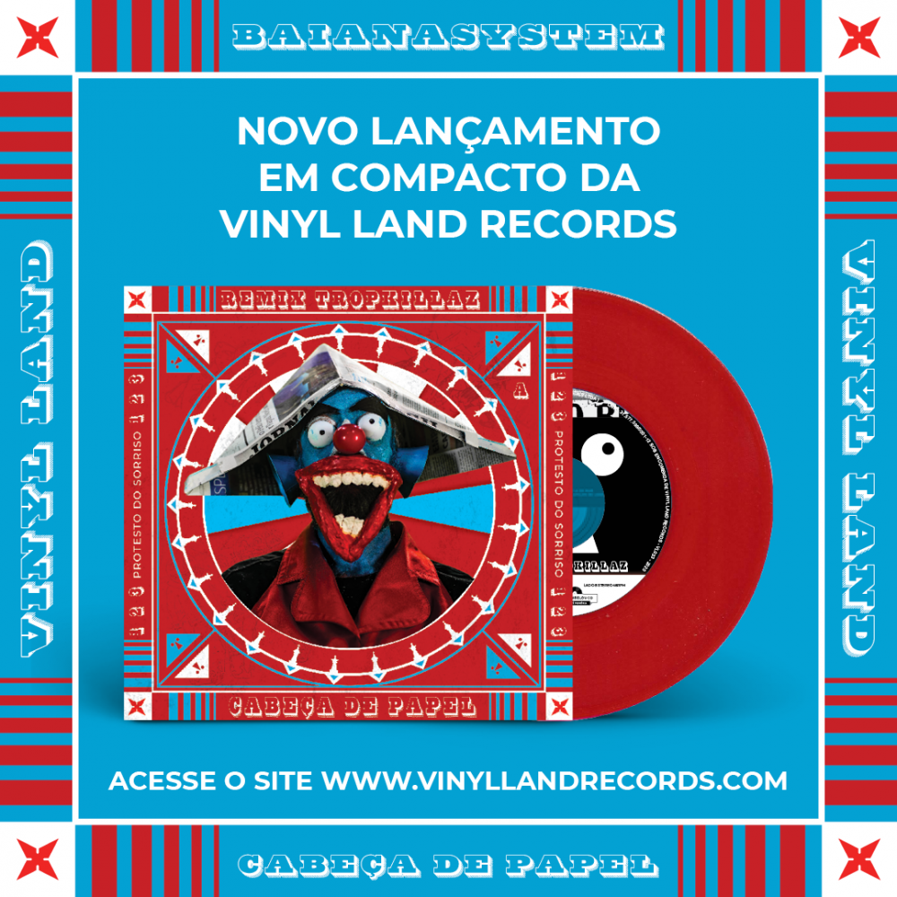 Compacto em vinil de 'Cabe&ccedil;a de papel'.  