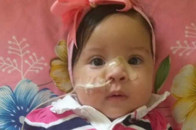 A pequena Helena Gabrielle Ferreira deu entrada no Hospital da Criança em 16/11 com falta de ar
- (crédito: Arquivo pessoal) A pequena Helena Gabrielle Ferreira deu entrada no Hospital da Criança em 16/11 com falta de ar
- (crédito: Arquivo pessoal)