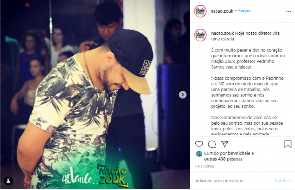 Homenagem do Nação Zouk ao professor e idealizador Pedrinho Santos, que morreu na manhã desta sexta-feira (18/12)