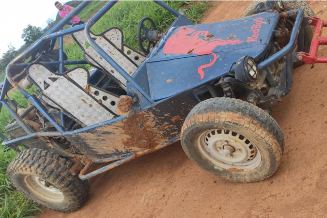 Acidente aconteceu próximo ao Morro da Capelinha -  (crédito: Divulgação/CBMDF)