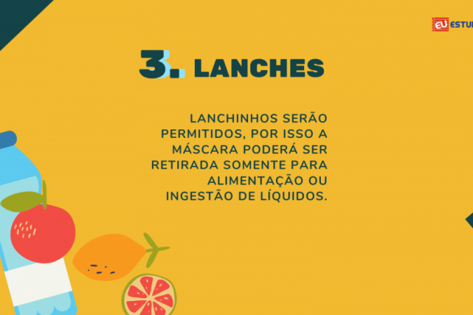 Armazenamento adequado de lanches é uma medida de biossegurança