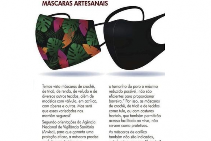 Sobre as máscaras artesanais