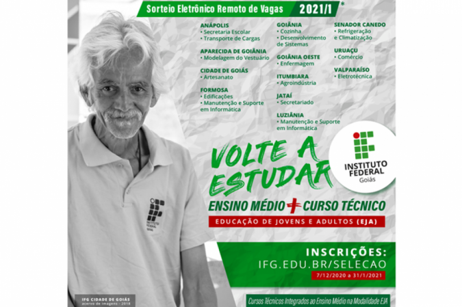 Os cursos são gratuitos e não há taxa de inscrição - (crédito: Divulgação IFG) Os cursos são gratuitos e não há taxa de inscrição - (crédito: Divulgação IFG)