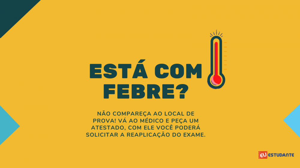 Est&aacute; com febre? N&atilde;o compare&ccedil;a ao exame!