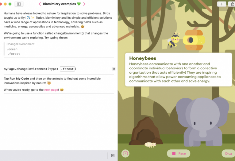  Nesta edição, o tema do trabalho da estudante foi biomimética  