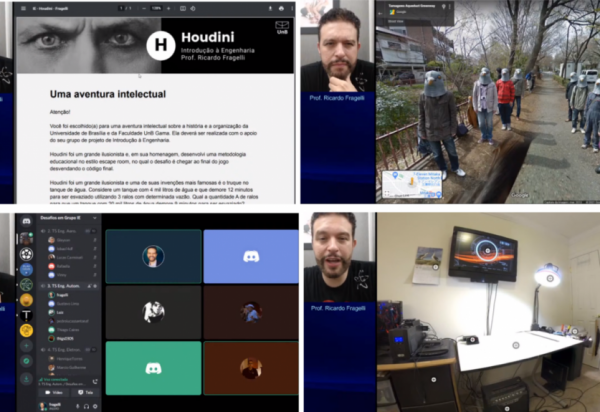 Desafios on-line que fazem parte da metodologia Eight no ensino remoto