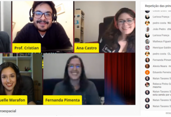 Talk show adaptado para versão on-line durante o ensino remoto