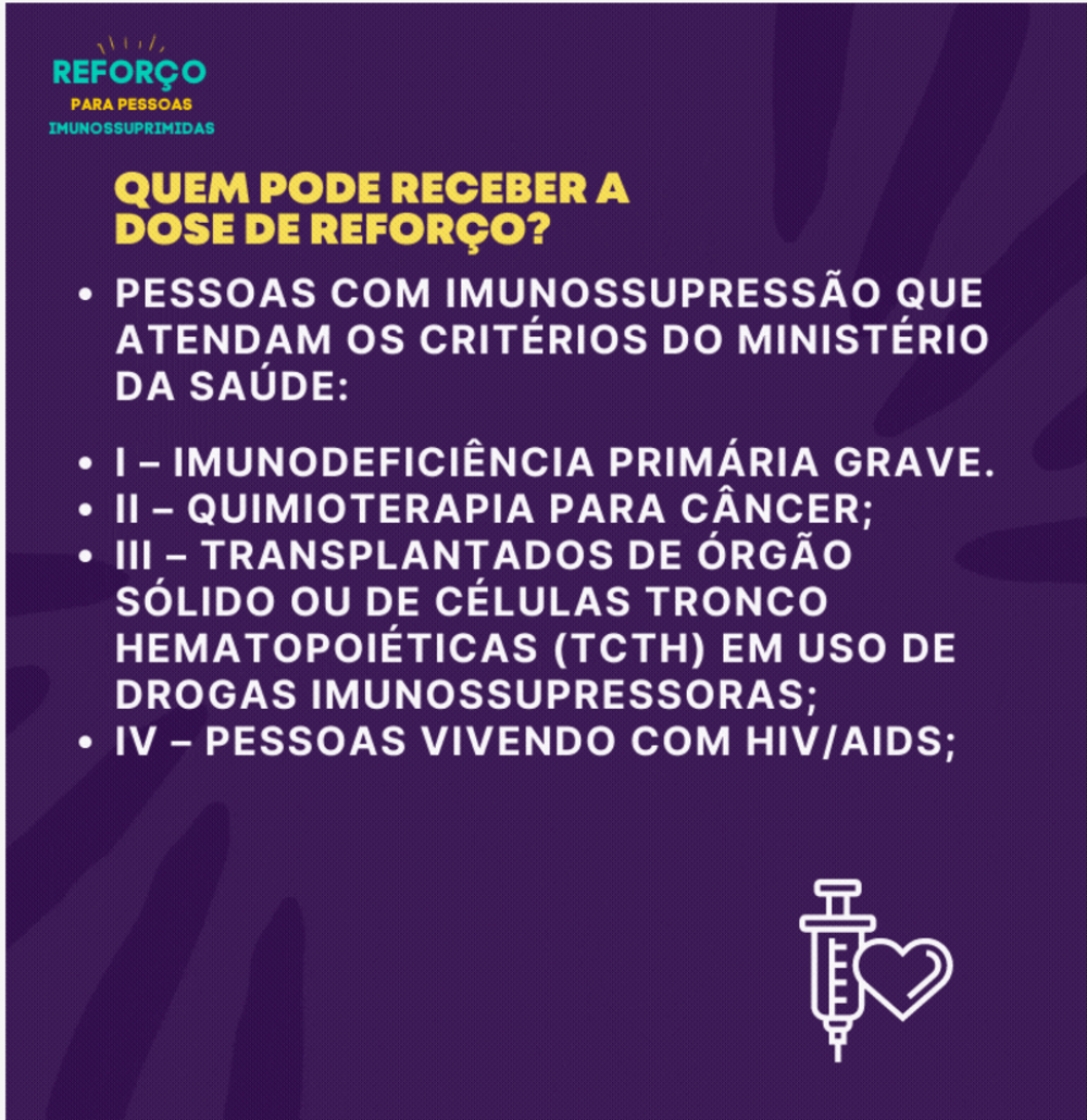 Vacinação para quarta-feira (22/9)