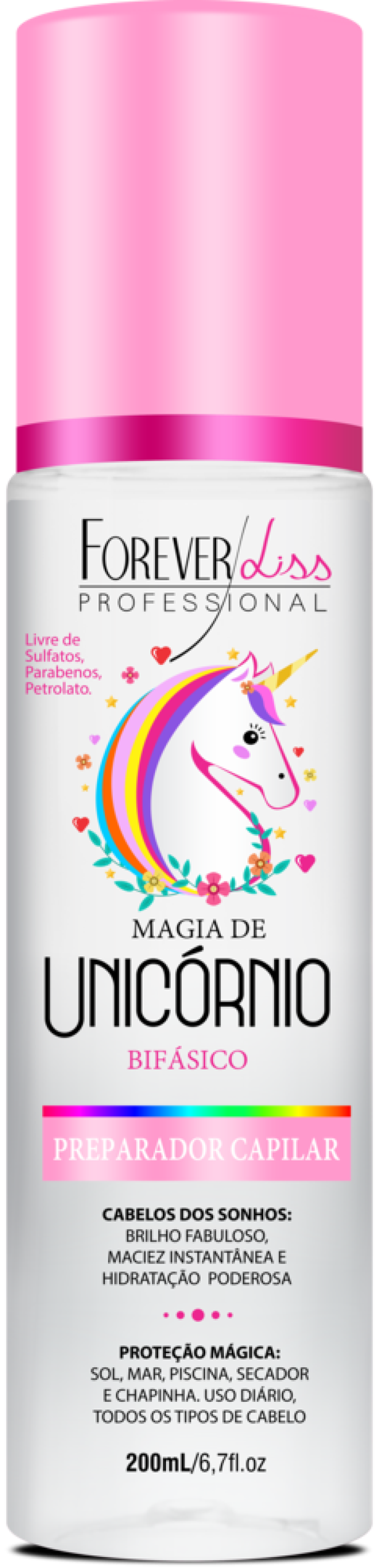 Magia de Unicórnio Preparador Capilar, da Forever Liss (R$ 34,99)