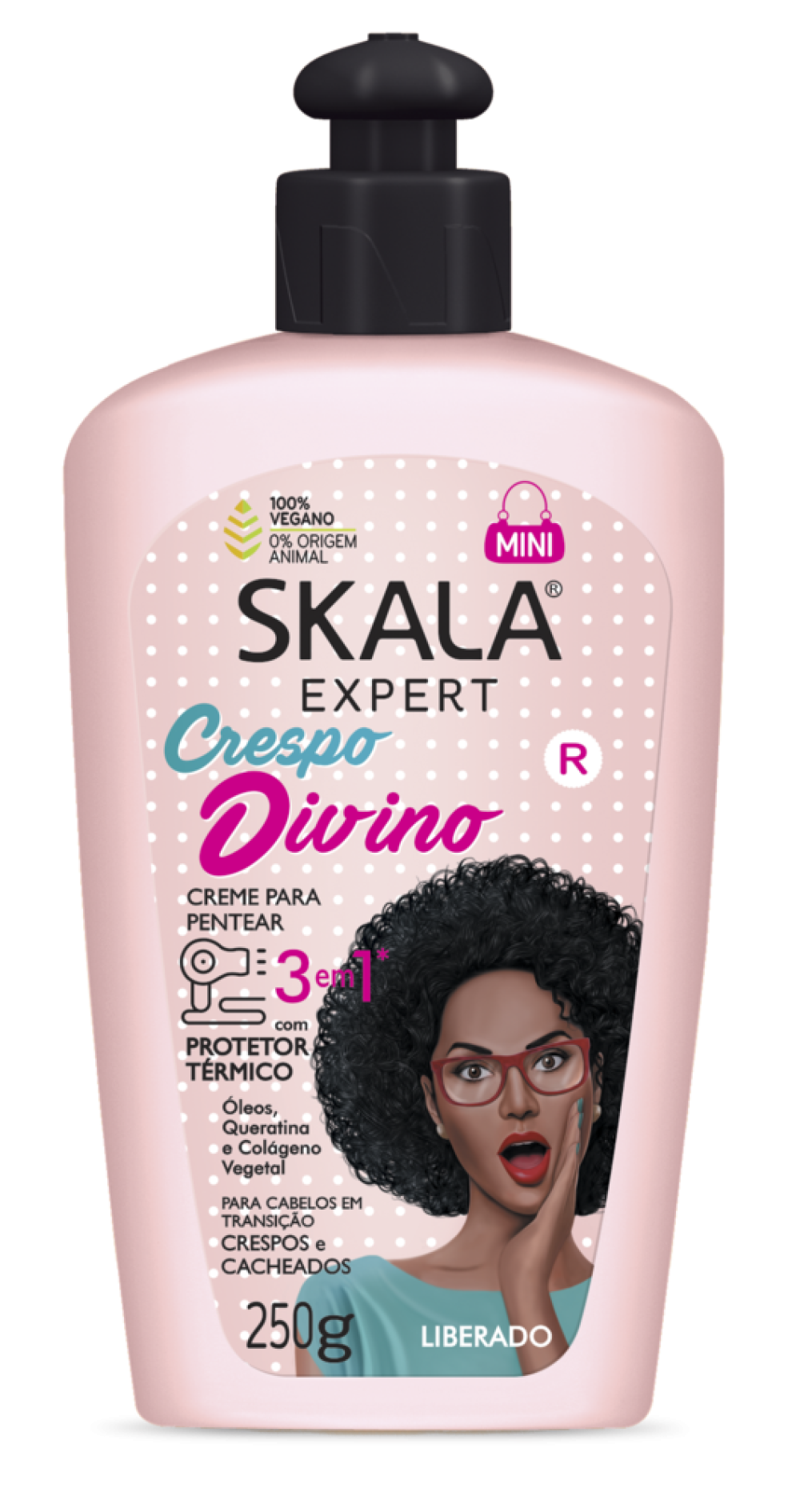 Cremes para Pentear 3 em 1 com protetor térmico, da Skala (R$ 9,90 cada)