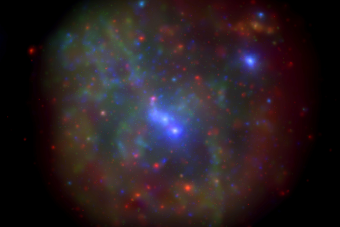 (crédito: Galactic Centre Merges All Swift) (crédito: Galactic Centre Merges All Swift)