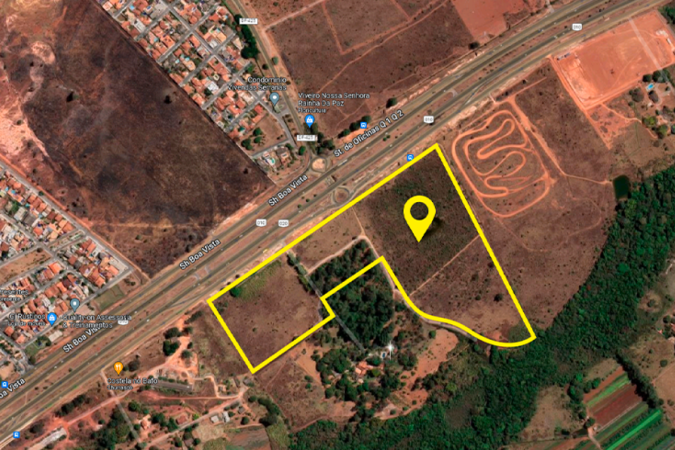 A área do parcelamento de solo tem 15,75 hectares, o equivalente a mais de 15 campos de futebol - (crédito: Seduh/Divulgação) A área do parcelamento de solo tem 15,75 hectares, o equivalente a mais de 15 campos de futebol - (crédito: Seduh/Divulgação)