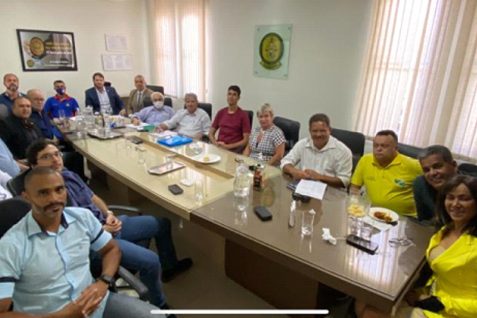 Reunião de representantes da União das Forças de Segurança Pública do Distrito Federal