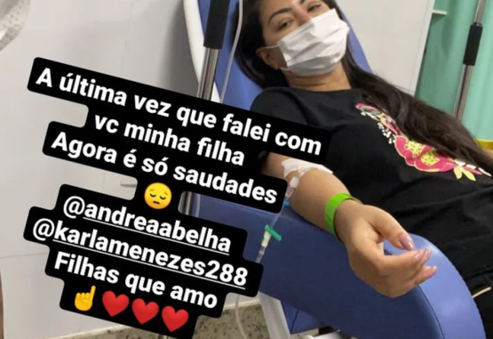Josefa Menezes relembrou o último momento que passou com a filha nas redes sociais