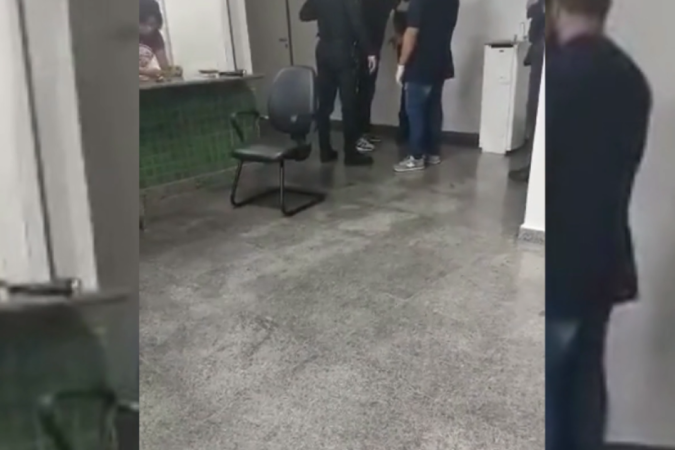 Policiais militares foram acionados, na noite de domingo (27/2), após um vigilante apresentar claros sinais de embriaguez -  (crédito: Redes Sociais)