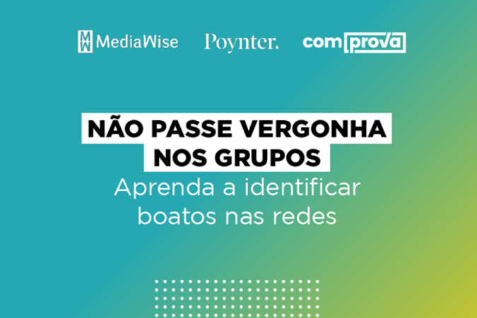 A partir da inscrição e pelos 10 dias seguintes, os participantes receberão vídeos e mensagens de texto pelo aplicativo com instruções e técnicas simples para detectar conteúdos suspeitos e fazer verificações básicas -  (crédito: Divulgação/Comprova)